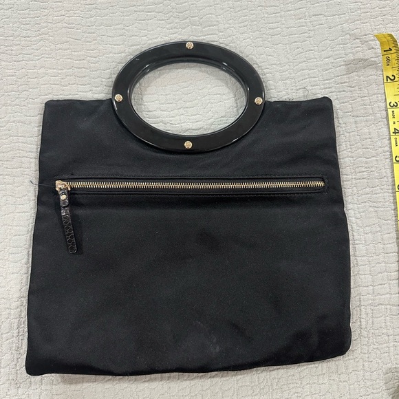 Kate Spade Vintage Black Clutch with Circular Handle - Picture 3 of 11